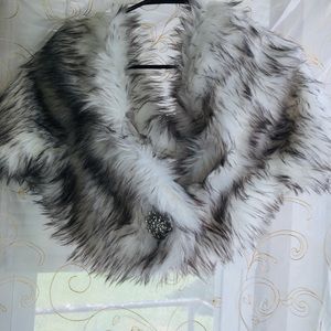 Faux Fur Shawl